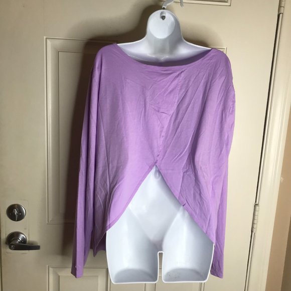 NWT Fabletics Women's Millie L/S Split-Back Essential Top ~ Size 3X/22 - Picture 3 of 5